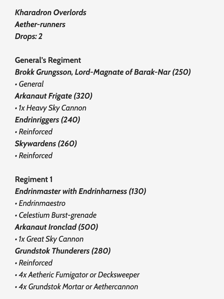 Screenshot of list discussion reference